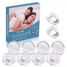 Kit 2/5/10 Clipe Magnético Nasal Anti Ronco e Apneia Dilatador