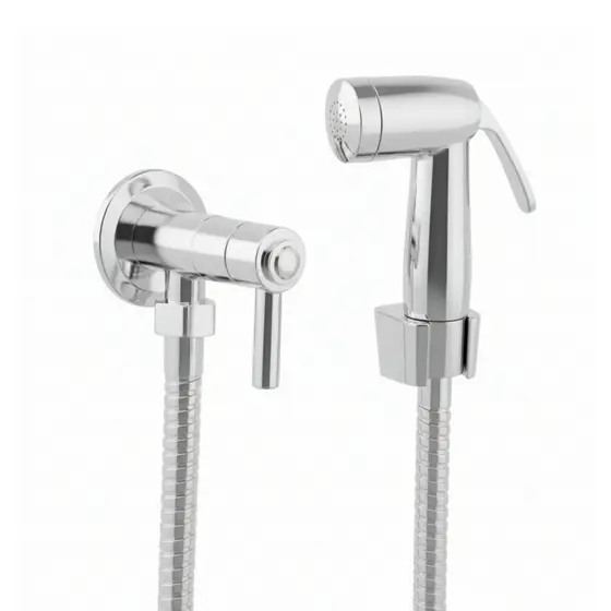 Ducha Higienico Chuveirinho Intimo Banheiro Lavabo Abs Cromado 1/4 Volta Engate 1,20