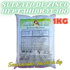 Fertilizante 1kg Sulfato de Zinco 20%Zn; 10%S Soluvel em Agua