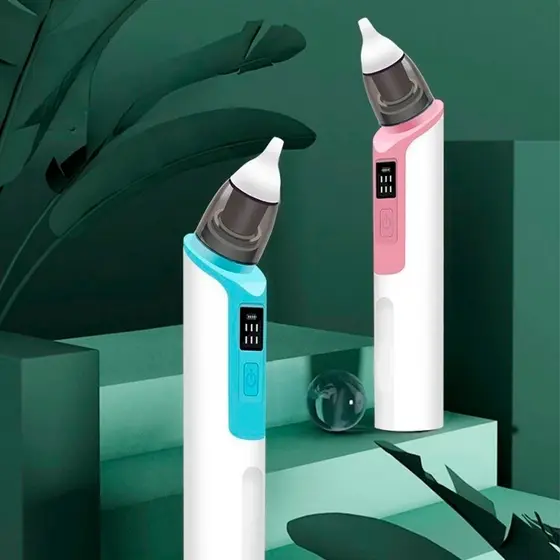 Aspirador Nasal U90 Recarregável Silicone Macio Para O Nariz Do Bebê