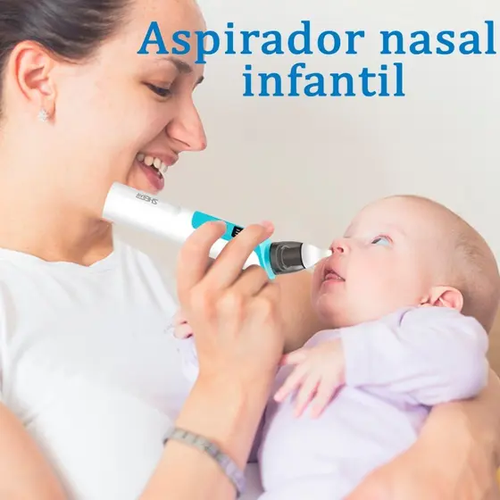 Aspirador Nasal U90 Recarregável Silicone Macio Para O Nariz Do Bebê
