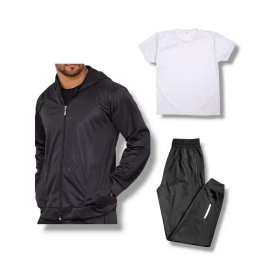 Kit- 3 Peças Conjunto Dri-fit Refletivo Promoção - Oferta Imperdível - Alta Qualidade - Mais Vendido - Preço de Fábrica