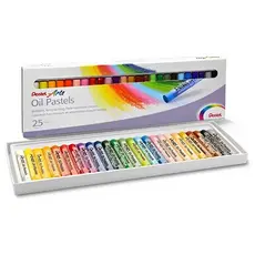 Giz de Cera a Óleo Pentel 25 Cores PHN-25 Profissional