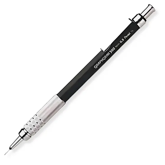 Pentel Lapiseira Técnica Graphgear 500 0.5mm Preto PG525-A