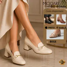 Sapato Modare Feminino Ultraconforto Ortopédico Fivela Loafer Floather Social Confortável Original