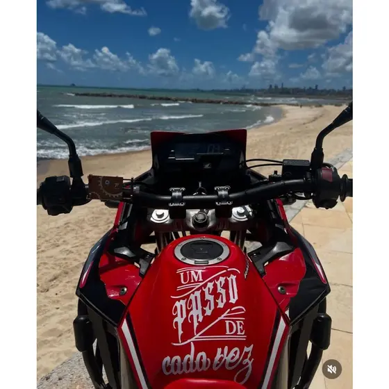 Adesivo um passo de cada vez - Original moto, carro e bicicleta