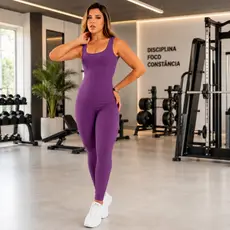 macacão fitness feminino, macacão academia, macacão longo, bojo removível, roupa fitness feminina, suplex premium
