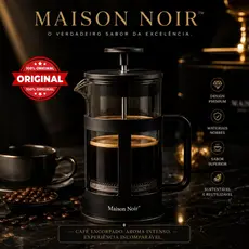 Prensa Francesa Cafeteira Manual Vidro Borossilicato Café Chá Filtro Aço Inox Premium 350ml