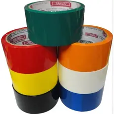 Kit Fita Adesiva 20pcs Coloridas 48mmx40m Larga Embalagem