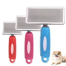 Escova Rasqueadeira Pet Removedor Pêlos Cães Gatos profissional