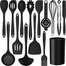 Utensilios de cozinha silicone talheres colher concha escumadeira