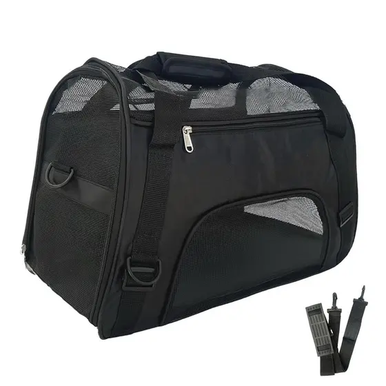 Bolsa transporte pet gato caes caixa 55x35x27cm cachorros