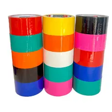 Kit Fita Adesiva 10pcs Coloridas 48mmx40m Larga Embalagem Durex caixa marcação objetos