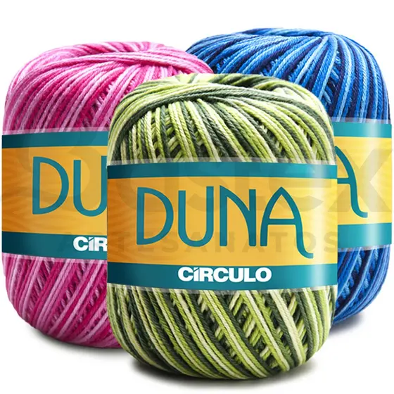 Fio Linha Duna Círculo Multicolor 100g