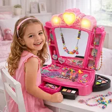 Maquiagem Infantil Penteadeira Miçangas Acessórios Beleza Princesa Presente Escolha o Modelo