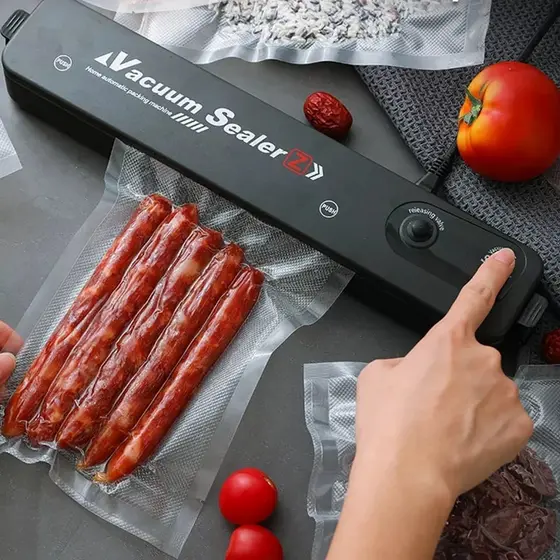 Seladora a Vácuo Elétrica Embaladora Portátil Alimentos Domésticos
