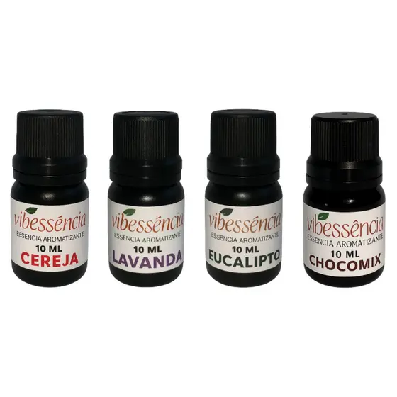 Kit 4 Essencia Difusor Aromatizador Fragrancia Top - Sortido Vibessencia