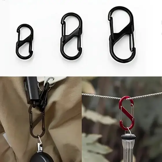 5 Pcs Zipper Clipes Anti-Furto Com Mola Dupla Pull Locks S Fechadura Fecho De Correr Em Forma De Mochila