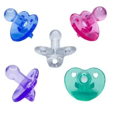 Chupeta 100% Silicone Redonda Mordedor Fase 2 +6m Top Alta Qualidade Tetê Menino e Menina Tamanho 2