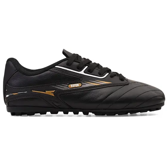 Chuteira Rayon Sport Couro Legítimo Campo Society Solado Borracha Costurada R422-07B