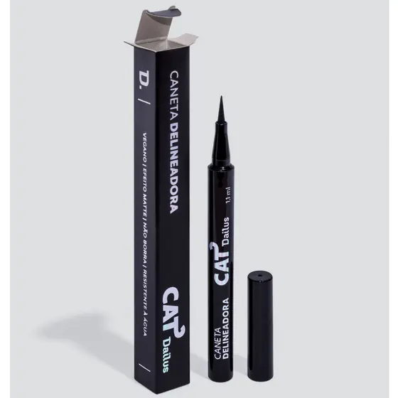 Caneta Delineadora Cat Ultra Preto Dailus | Traço Preciso e Intenso