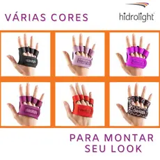 Luva Palmar Protetor Anatomico Antiderrapante Emborrachado Treino Academia Musculação Hidrolight Fit
