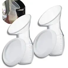 Kit 2 Copo Extrator Coletor De Leite Materno Atoxico Bpa Free