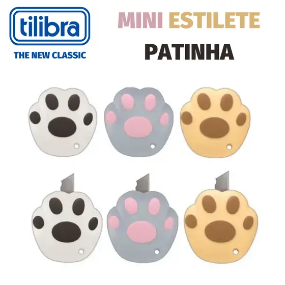 Mini Estilete Fofo Tilibra Pets de Patinha de Gatinho - Pata de Gato