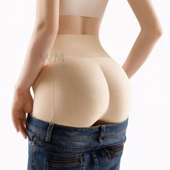 Calcinha Short Curto Com Estofamento De Espuma bundex Aumenta Levanta Bumbum
