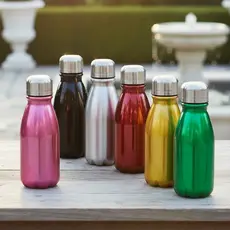 Garrafa Alumínio 400ml Leve e Resistente com Tampa Rosqueável – Ideal para Academia, Escola e Dia a Dia