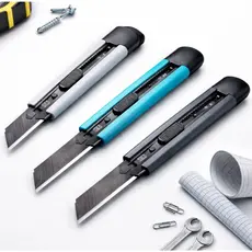 ESTILETE PROFISSIONAL 18MM COM 2 LÂMINAS EXTRAS