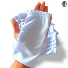 100 Saquinhos Para Óculos De Sol Grau Esportivo Resistente Atacado Ante risco BRANCO