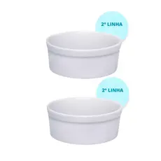 Comedouros Pet Gato Cachorro Tigela Porcelana Branca 600 Ml 330 ML 2° Linha
