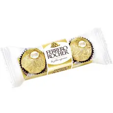 Bombom Ferrero Rocher T3 37,5g Ferrero - Pacote 3 unidades