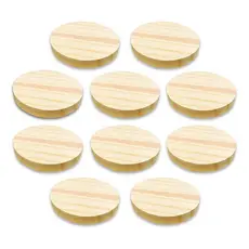 10 Bolachas Disco Madeira Pinus 11 Cm Diâmetro Artesanato