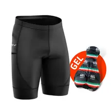 Bermuda Short de Ciclismo Masculina Forro Gel Alta Densidade com Bolso Short Ciclistas Bike MTB