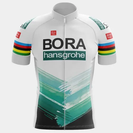 Camisa Ciclismo Camiseta Manga Curta Masculina Blusa Bora Verde Branco Equipe Roupa Bike Pedal Mtb