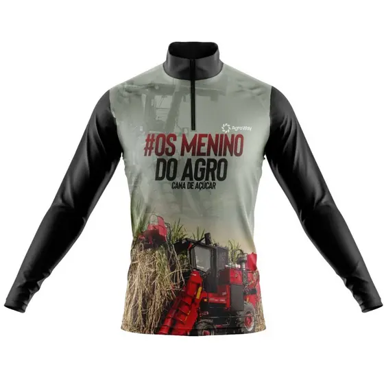 Camisa Camiseta Agro Térmica UV Agricultura Colheitadeira Trator Proteção Solar Manga Longa