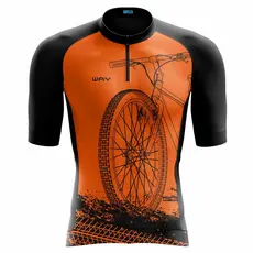 Camisa De Ciclismo Camiseta Ciclismo Proteção Solar Uv50+ Way Laranja Bike Pedal Mtb