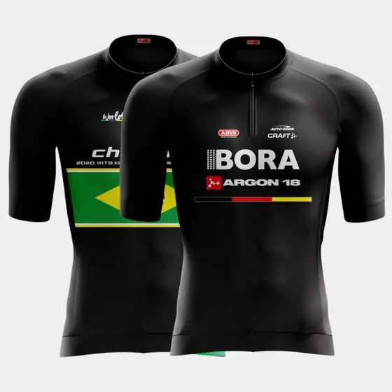 Combo 2 Camisas Camisetas Masculina Ciclismo Pedal Bike Manga Curta Proteção Uv Speed Mtb