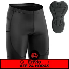 Bermuda Ciclismo Masculina Forro De Espuma Way Bike Pedal Short Almofadado Acolchoado Para Ciclista