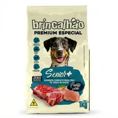 Brincalhão Ração Senior+ Cães Idosos Seca Completa 1kg