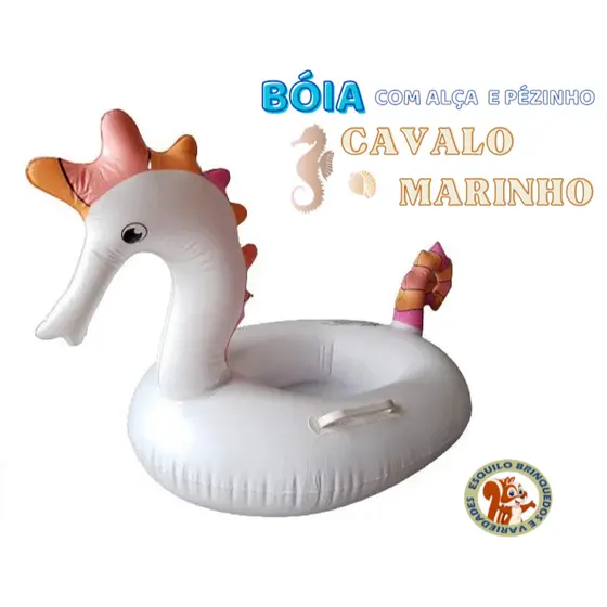 Bóia Cavalo Marinho Com Fralda E Alça boia Piscina