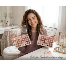 Paleta De Sombras Amor Anjo Beauty 36 Cores Glitter Matte