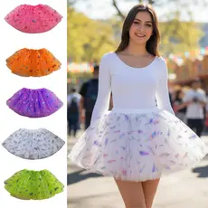 Saia Tule Carnaval Festa Tutu Adulto E Infantil Varias Cores