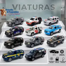Miniatura Carro de Polícia Viatura Rota Polícia Militar SP BOPE RJ PMERJ POLÍCIA FEDERAL POLÍCIA RODOVIÁRIA FEDERAL PF