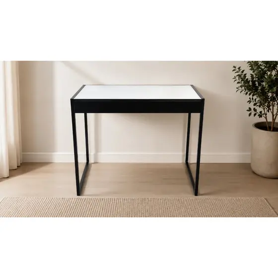 Mesa Escrivaninha Industrial 90x50 Home Office Escritório MDF Metalon Escolha a Cor