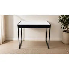 Mesa Escrivaninha Industrial 90x50 Home Office Escritório MDF Metalon Escolha a Cor