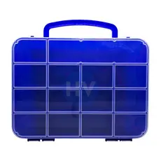 Maleta Plastica Organizadora 14 Divisórias - Azul