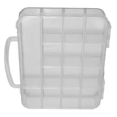 Maleta Plastica Organizadora 14 Divisórias - Transparente